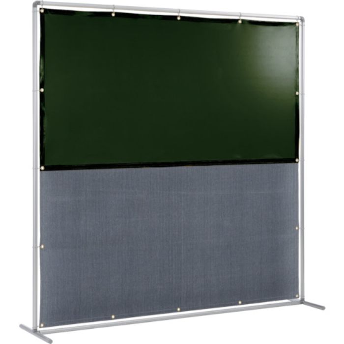 吉野 遮光火花兼用衝立(ダークグリーン×A種シート)2×2 単体型固定足(Tcode:8315244)