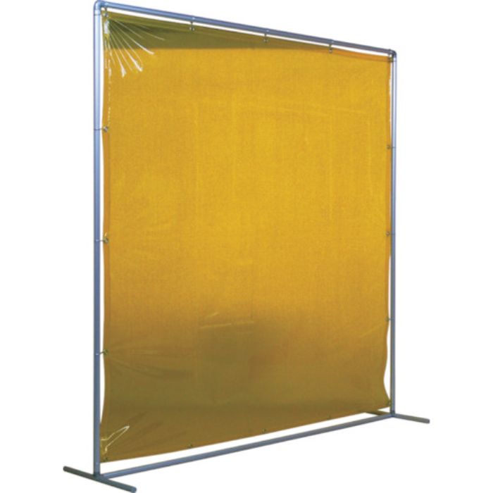 吉野 遮光フェンスアルミパイプ 2×2 単体固定 イエロー(Tcode:3528944)