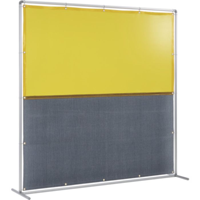 吉野 遮光火花兼用衝立(イエロー×A種シート)2×2 単体型 固定足(Tcode:8315246)