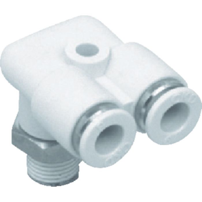 CKD チューブ継手 ニュージョイントステンレスタイプ(FY形R付) 適合チューブ外径12mm 接続口径R3/8(Tcode:4411056)