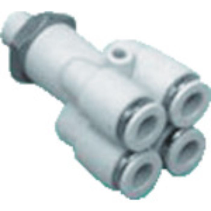 CKD チューブ継手 ニュージョイントステンレスタイプ(二重Y形R付) 適合チューブ外径6mm 接続口径R1/8(Tcode:4412583)