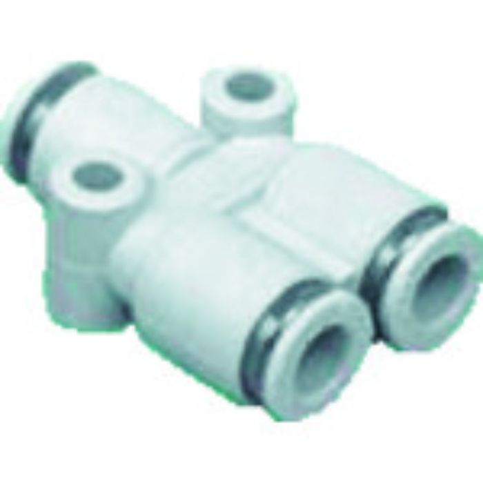 CKD チューブ継手 ニュージョイントステンレスタイプ(Y形チーズ) 適合チューブ外径4mm/4mm(Tcode:4412702)