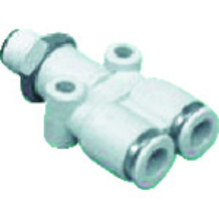 CKD チューブ継手 ニュージョイントステンレスタイプ(両口Y形チーズ) 適合チューブ外径4mm 接続口径M5×0.8(Tcode:4412737)