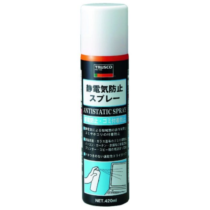 TRUSCO 静電気防止スプレー 420ml (Tcode:2568926)