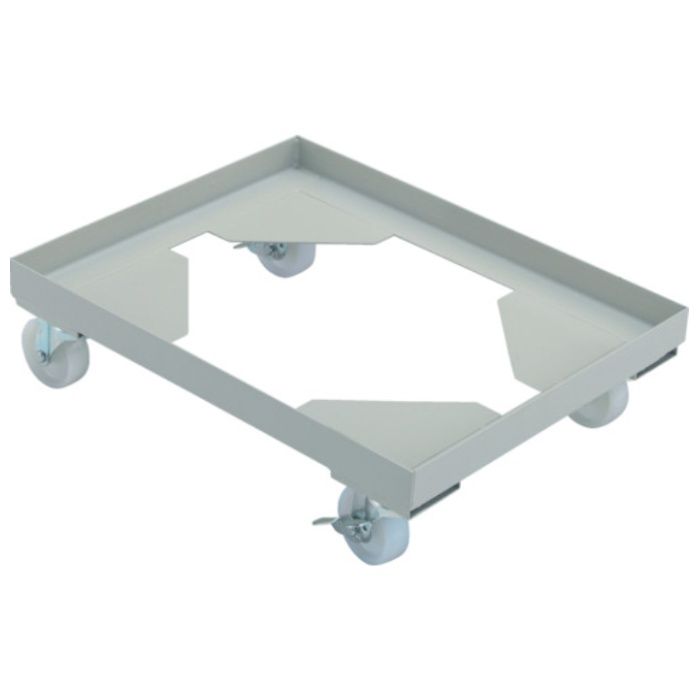 TRUSCO　箱台車　内寸550X390　ナイロン車　自在ストッパー付X2　