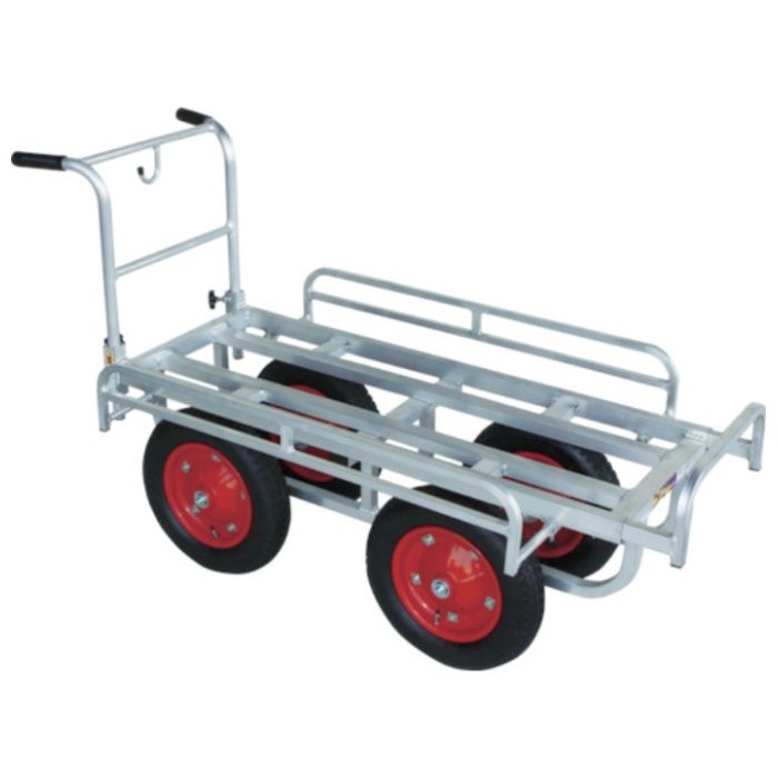 HARAX　アルミ製運搬車　愛菜号　13×3Tエアー入タイヤ　積載面1100〜1250×420〜620mm　
