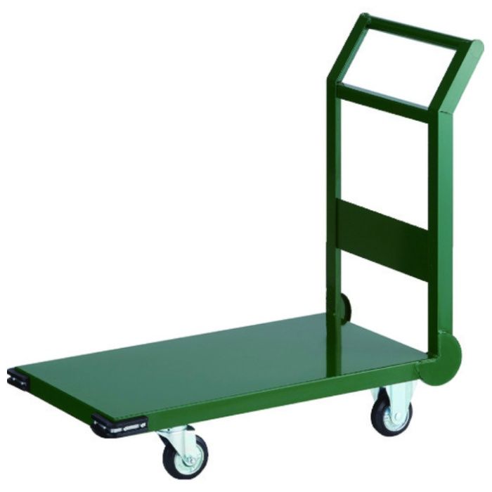 TRUSCO　鋼鉄製運搬車　800X450　Φ100プレス車　緑