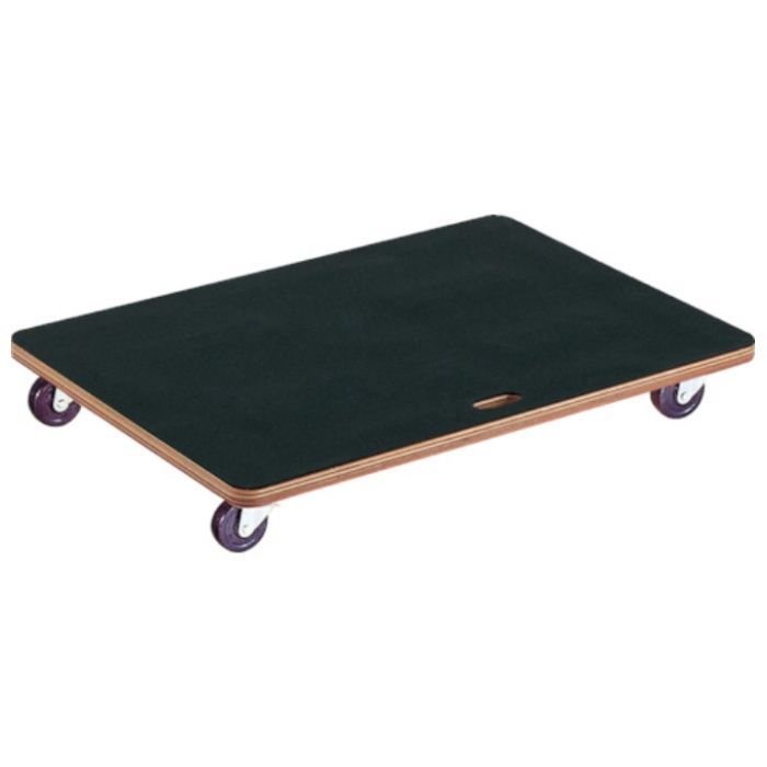 TRUSCO　合板平台車プティカルゴ　900X600　ゴム張り　ゴム車　