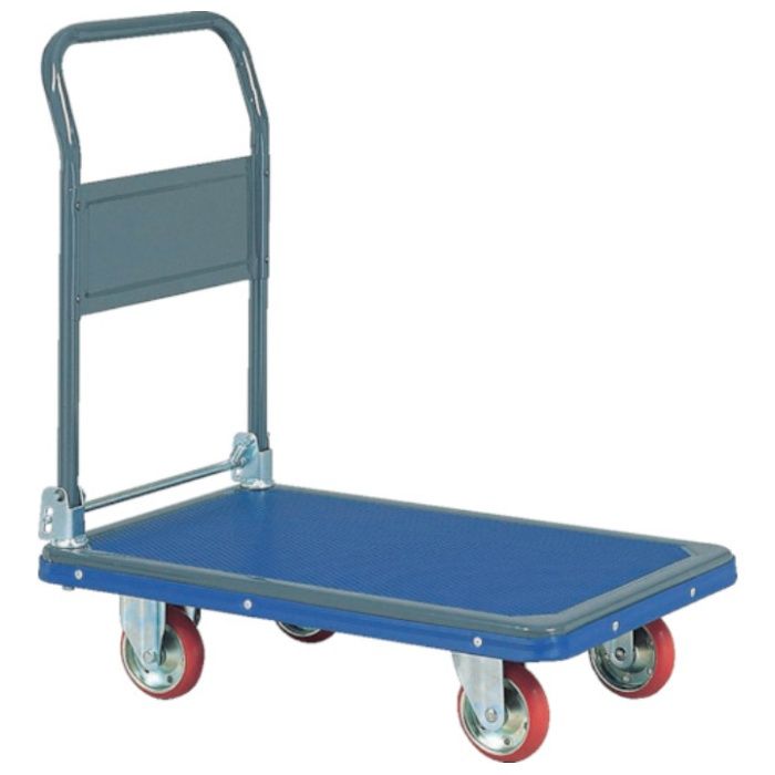 アイケー　プレス製運搬車　折り畳みハンドルタイプ　均等荷重250kg　