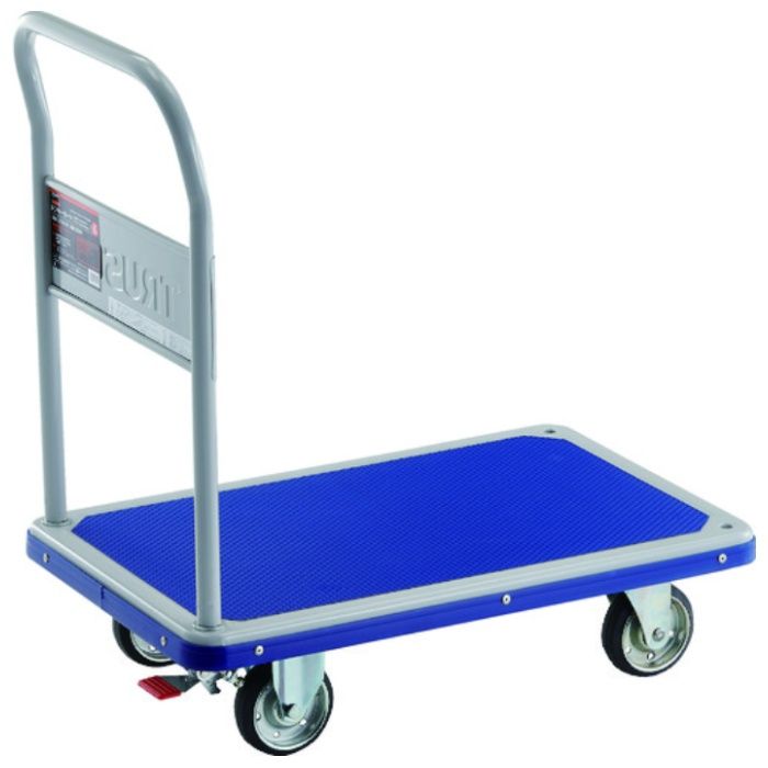 TRUSCO　プレス製台車　ドンキーカート　固定式810×510　ストッパー付　