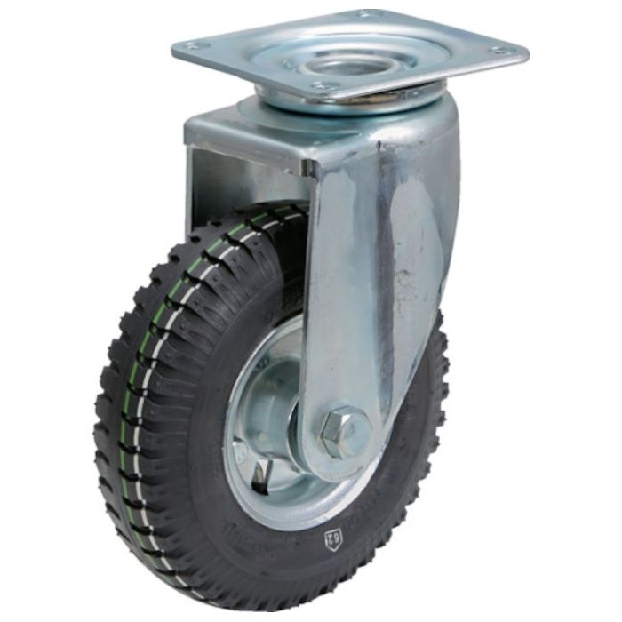 TRUSCO　プレス製運搬車用オプション　エコ運搬車用　空気タイヤ　自在キャスターΦ220　ゴム車　