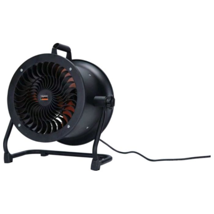 TRUSCO　全閉式DCモーター工場扇　ジェネラルファン・ブースト　ブラック　25CM