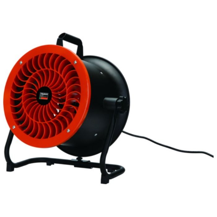 TRUSCO　全閉式DCモーター工場扇　ジェネラルファン・ブースト　オレンジ　25CM