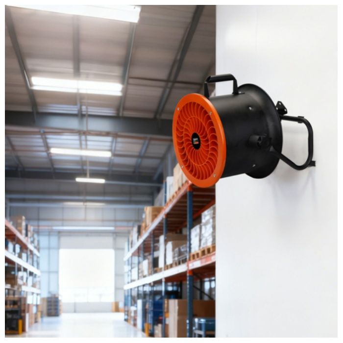 TRUSCO　全閉式DCモーター工場扇　ジェネラルファン・ブースト　オレンジ　25CMの説明画像6