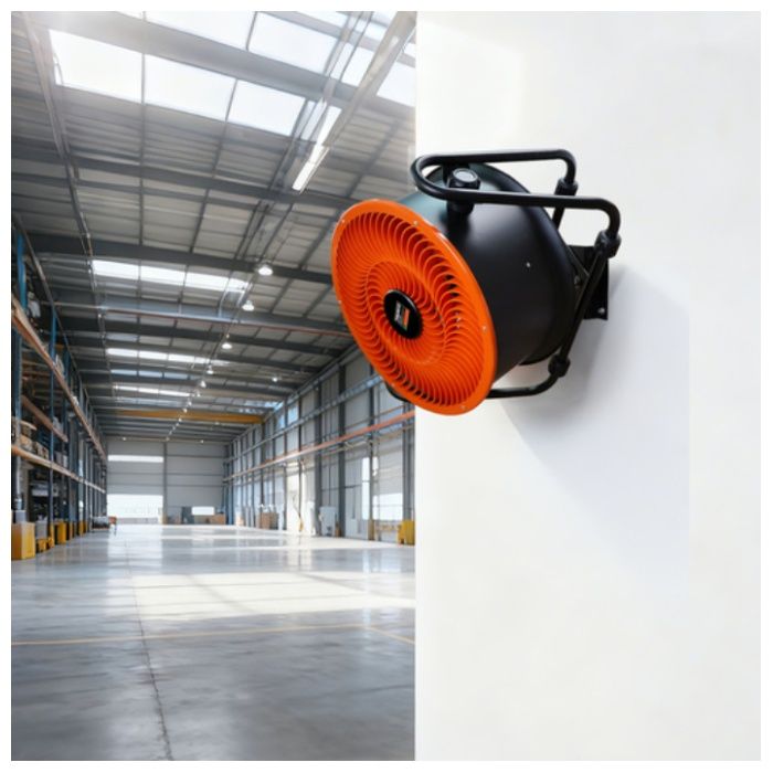 TRUSCO　全閉式DCモーター工場扇　ジェネラルファン・ブースト　オレンジ　45CMの説明画像5