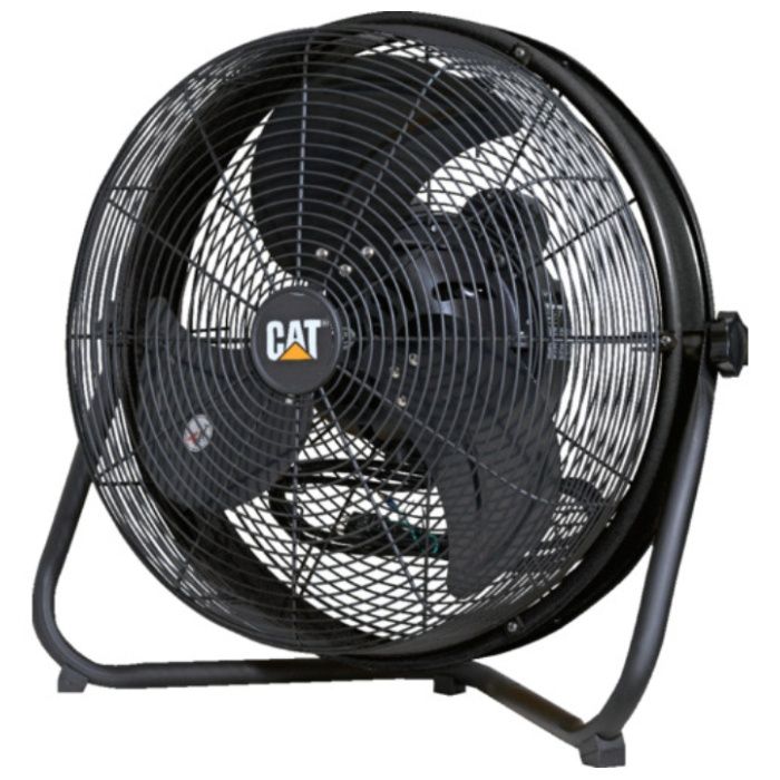 CAT　工場扇　45cm(壁・床タイプ)羽根軸180°半転機能付　ブラック