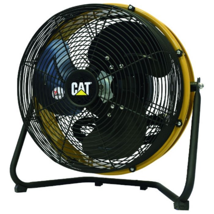 CAT　工場扇　35cm(壁・床タイプ)羽根軸360°半転機能付　イエロー
