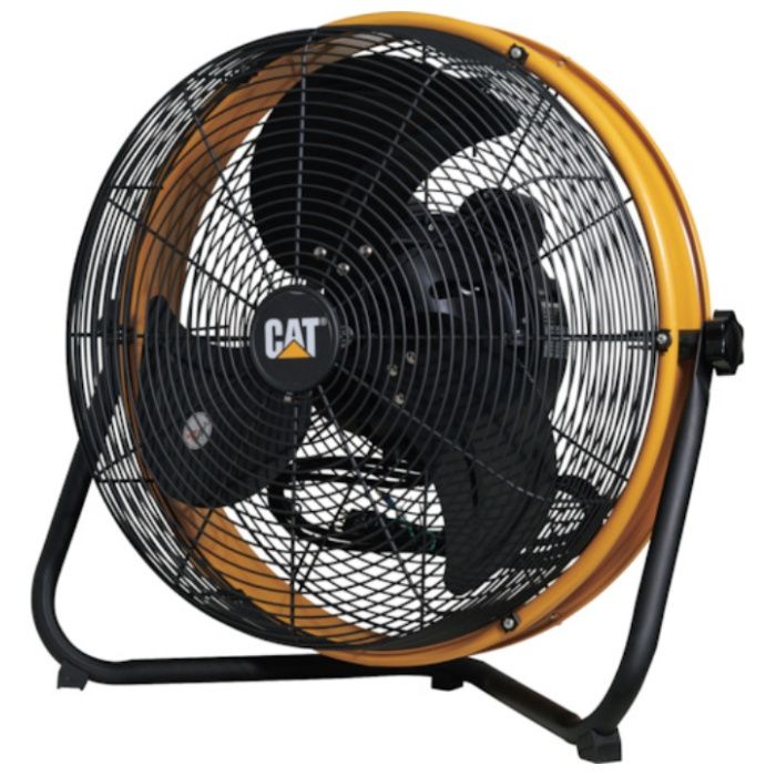 CAT　工場扇　45cm(壁・床タイプ)羽根軸180°半転機能付　イエロー