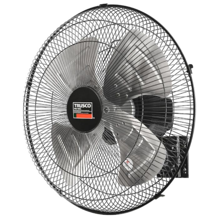 TRUSCO　全閉式工場扇　ジェネラルファン　壁掛けタイプ　アルミハネ　ブラックの説明画像3