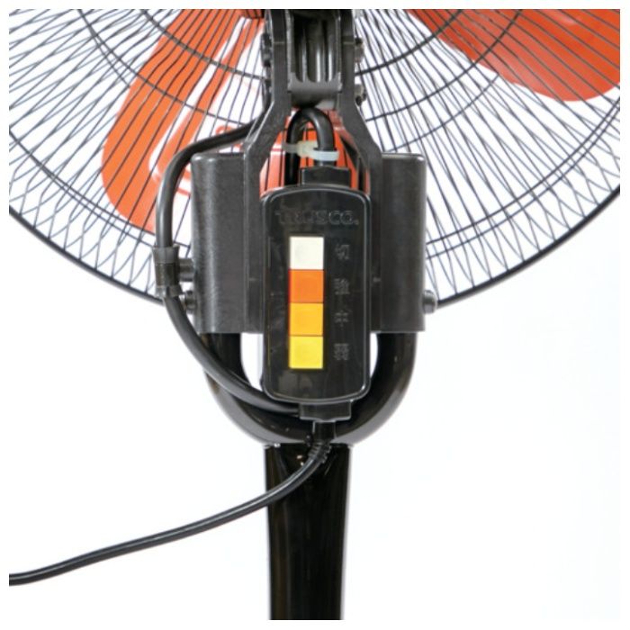 TRUSCO　全閉式アルミハネ工場扇　ゼフィール　折りたたみスタンドタイプの説明画像4