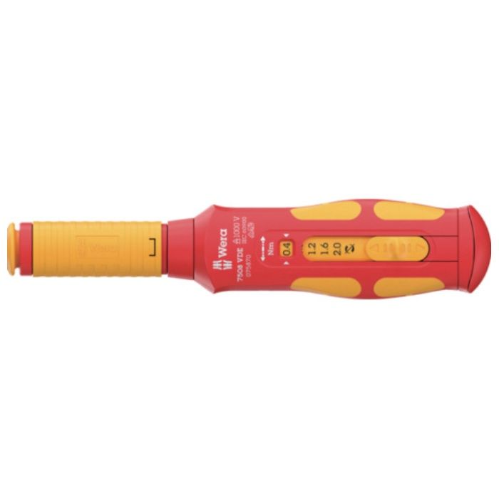 Wera　7508　VDE　絶縁　クラフトフォーム　セーフトルク　スピード　トルクレンチ　0.4-2.0Nm