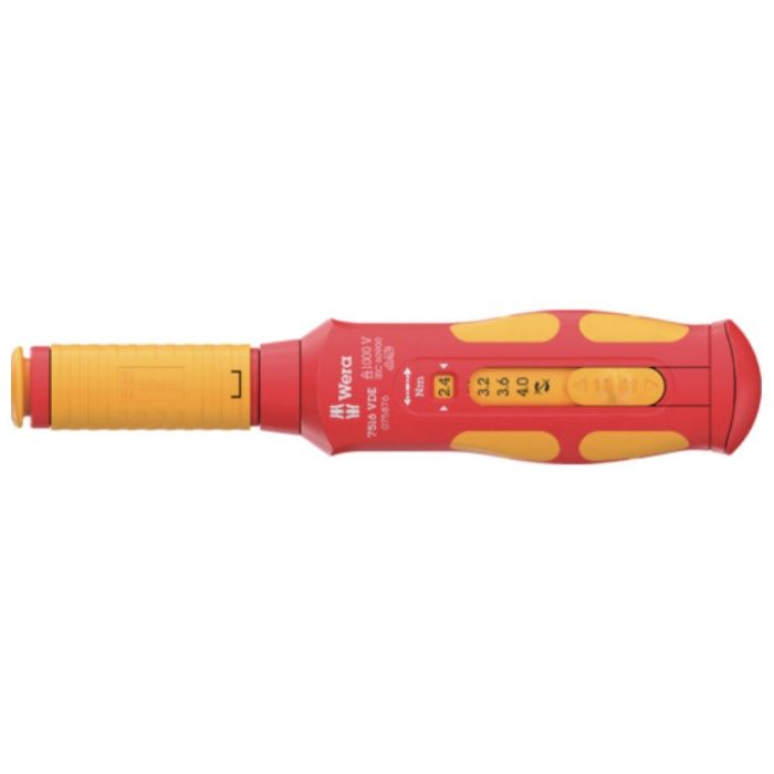 Wera　7516　VDE　絶縁　クラフトフォーム　セーフトルク　スピード　トルクレンチ　2.4-4.0Nm