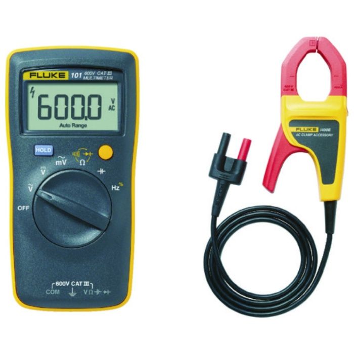 FLUKE　ポケットサイズ・マルチメーター101　i400E電流クランプ付キット