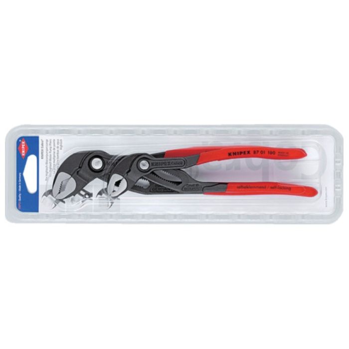 KNIPEX　ウォーターポンププライヤー　”コブラ2点セット”　ソフトプラスチックハンドル