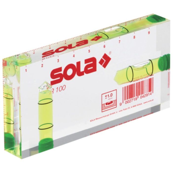 SOLA　コンパクトアクリル水平器　R100