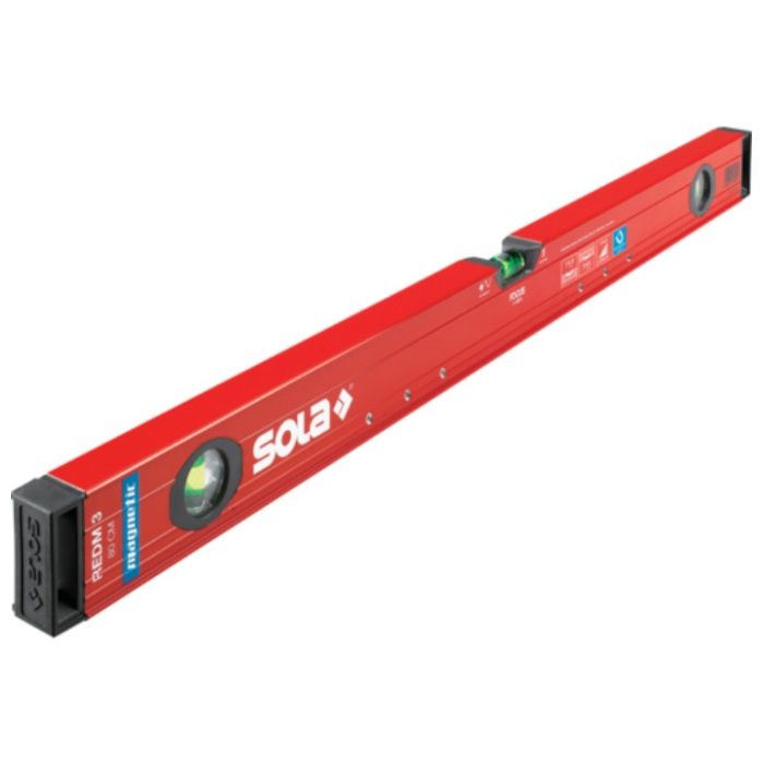 SOLA　マグネティック　アルミボックス水平器　全長60cm　RedM3