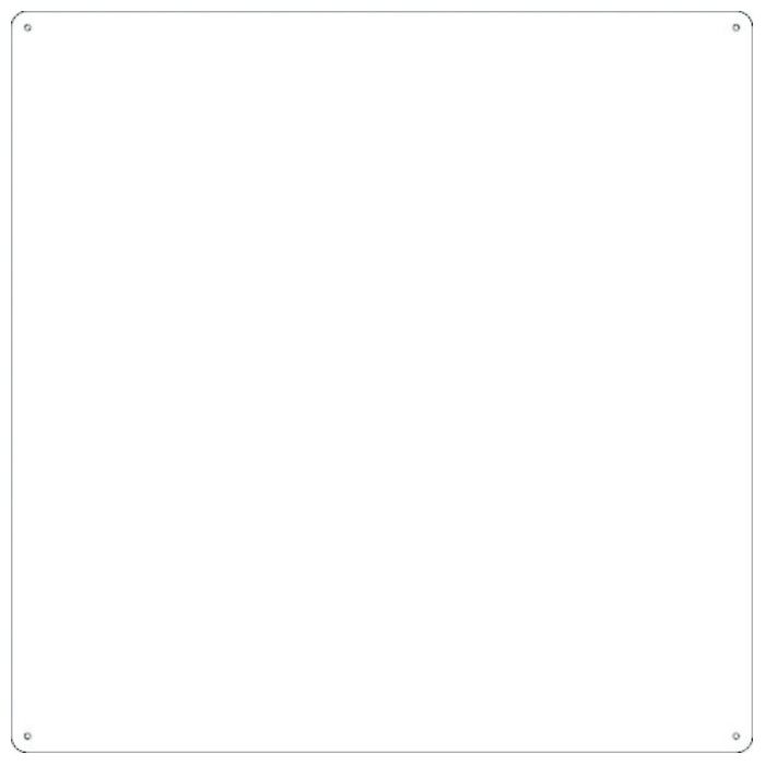 緑十字　スチール無地板　白　スチール-32(白)　450×450×0.5mm　普通山型
