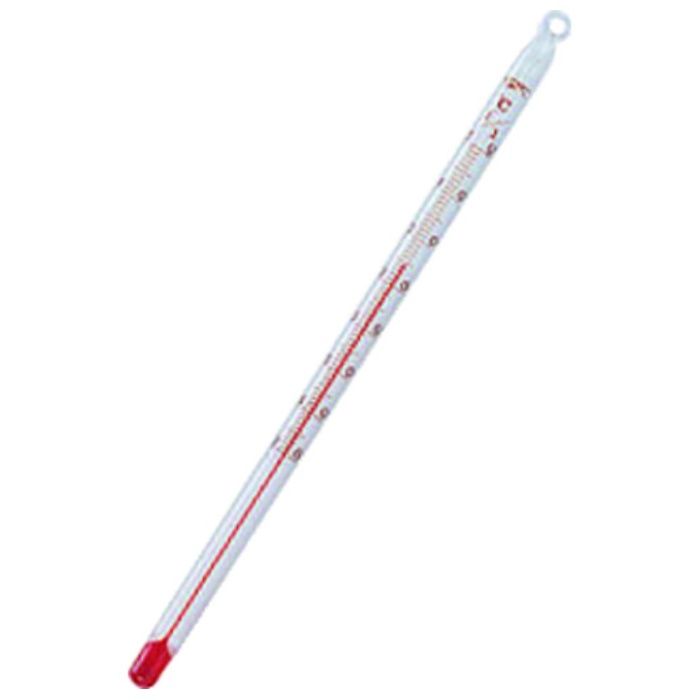 佐藤　アルコール棒状温度計　0〜100℃　15cm　(0620-00)