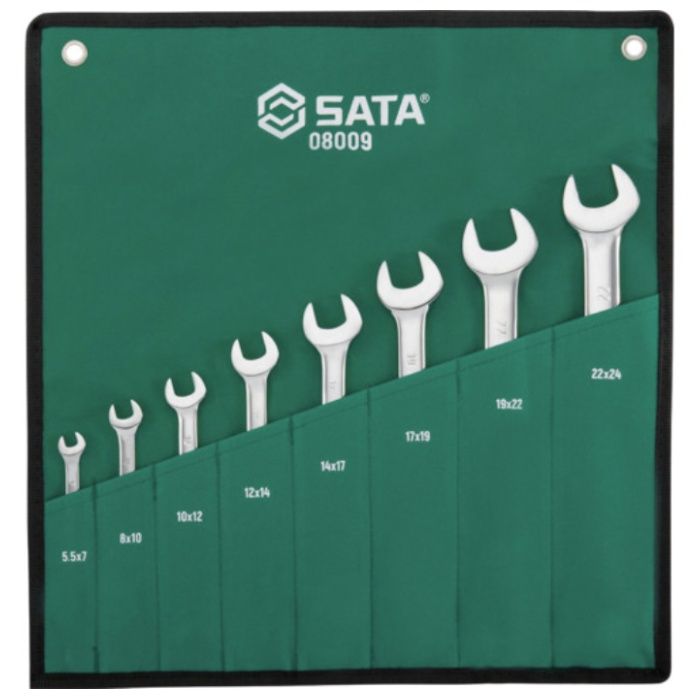 SATA　両口スパナセット(8点)