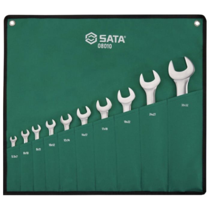 SATA　両口スパナセット(10点)