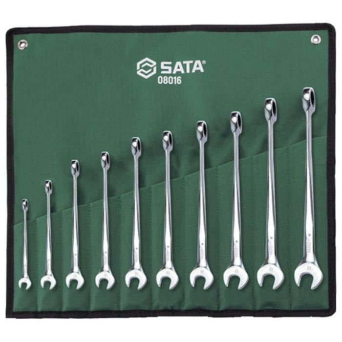 SATA　X-BEAM　コンビネーションラチェットレンチセット(10点)