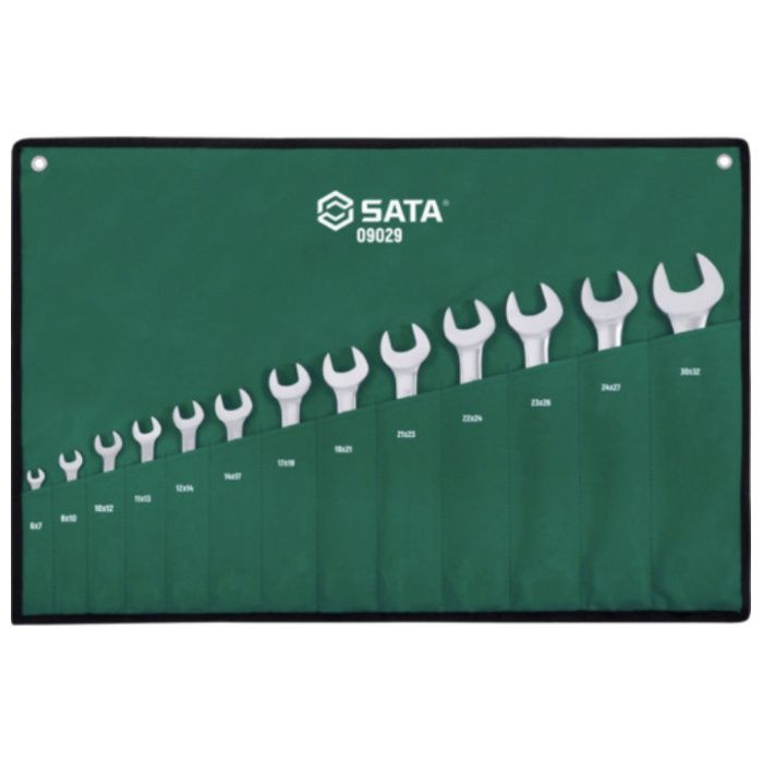 SATA　両口スパナセット(13点)