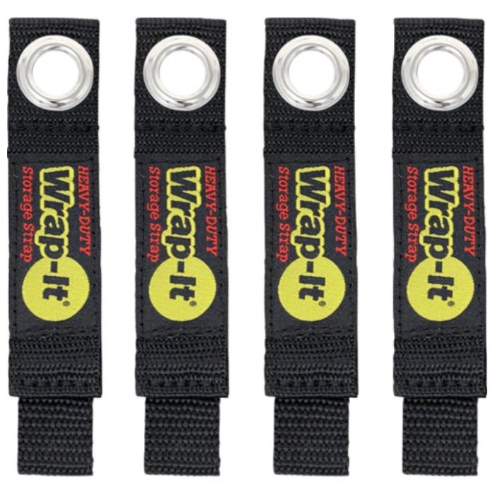WrapーIt　フック付ストラップHEAVYーDUTY　7インチ(4本入り)