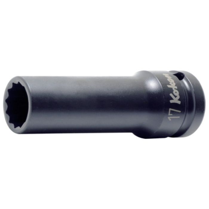 Ko-ken　12.7mm差込　インパクト12角ディープソケット(薄肉)　17mm