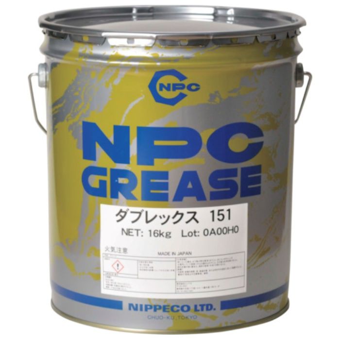 NIPPECO　二硫化モリブデン配合　極圧リチウムグリース　ダブレックス151(No.1)　16kg　