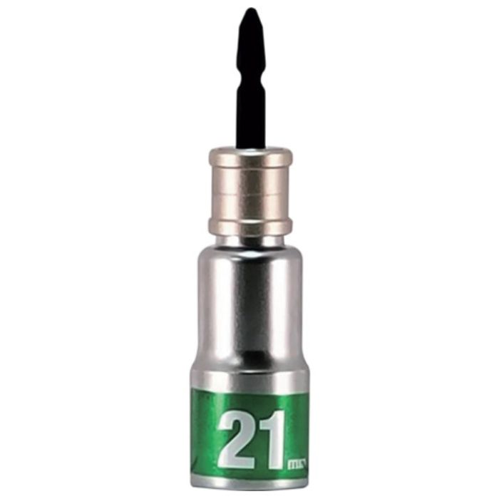 MUSTTOOL　軸交換式落下防止ソケット6角　差込6.35x対辺21mm×全長115mm　RBS21-6K
