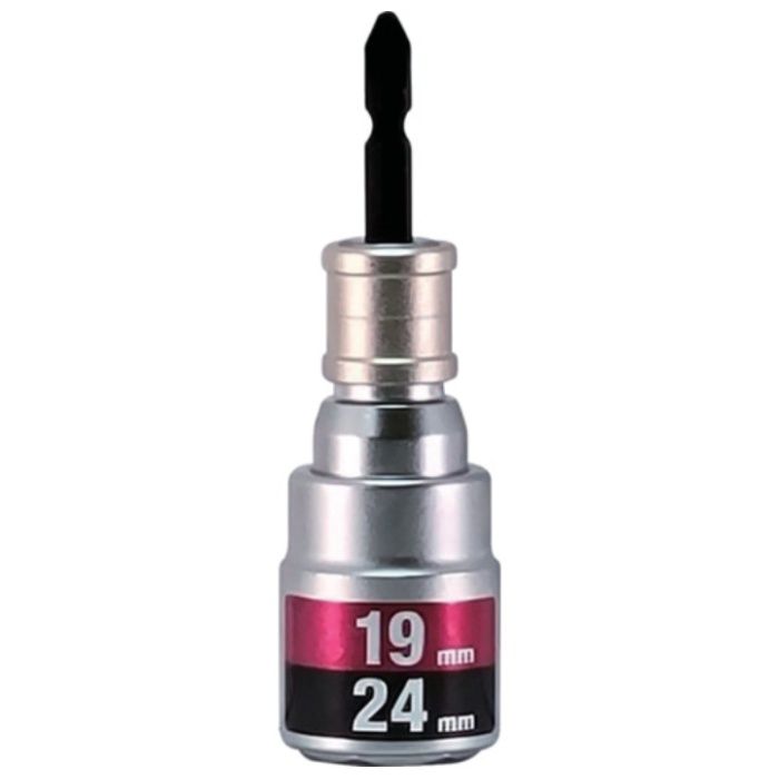 MUSTTOOL　軸交換式落下防止ダブルソケット6角　差込6.35x対辺19/24mm×全長110mm　RBS1924O-6K