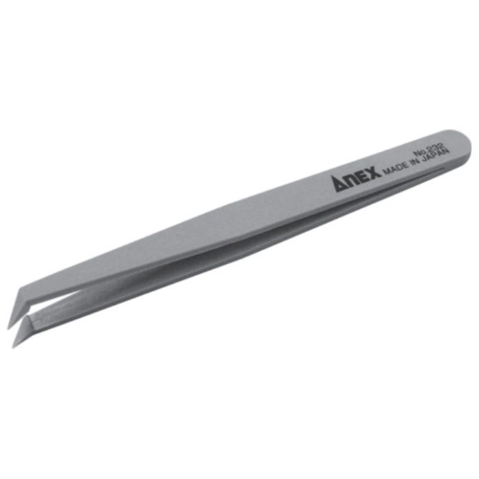 アネックス　プラスチックピンセット　先曲型　120mm