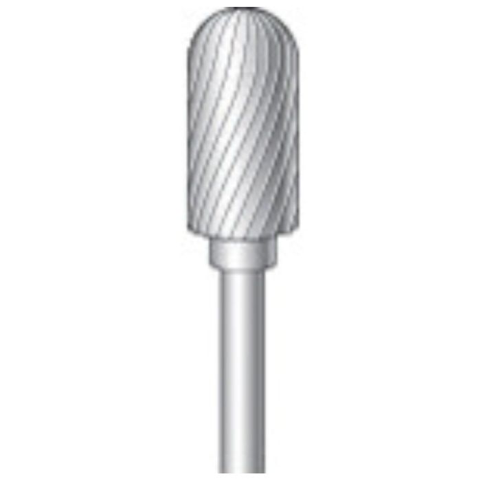 ナカニシ　超硬カッター　円筒先丸型　シングルカット　φ6×12×軸φ2.34