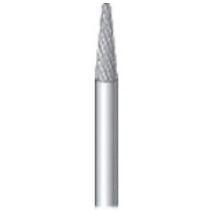 ナカニシ　超硬カッター　テーパー先丸型　ダイヤカット・細目　φ2.3×8×軸φ2.34