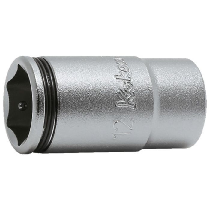 Ko-ken　6.35mm差込　ナットグリップセミディープソケット　12mm