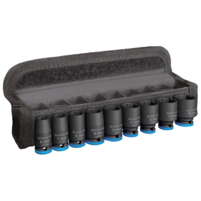ボッシュ　インパクトレンチ用ソケット　1/4インチ9pcsセット