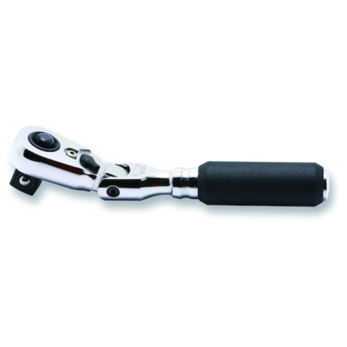 Ko-ken　Z-EAL　3/8”(9.5mm)SQ.　プッシュボタン式首振りラチェットハンドル(コンパクト)　全長114mm