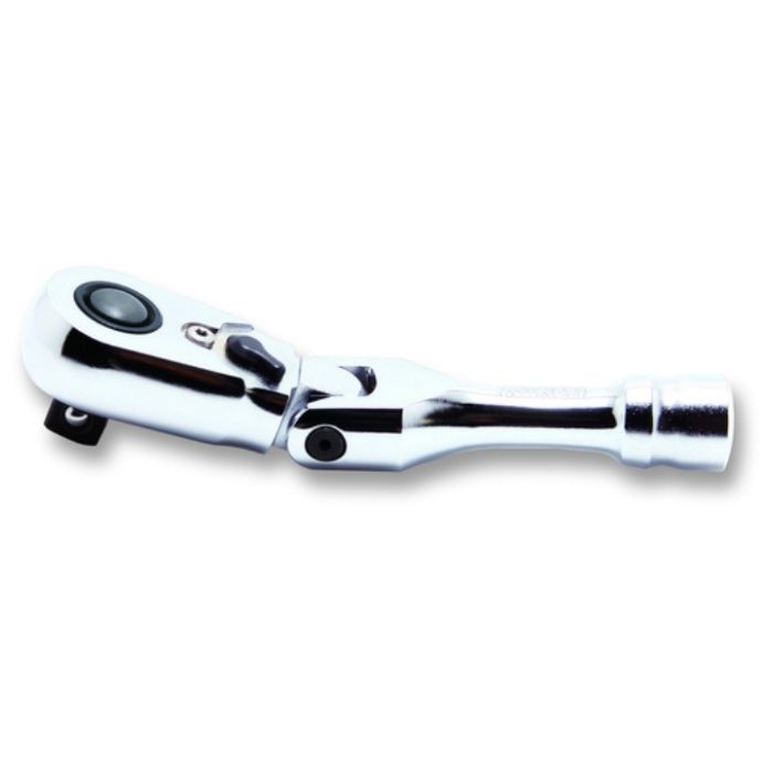 Ko-ken　【次回入荷未定】　Z-EAL　3/8”(9.5mm)SQ.　プッシュボタン式首振りラチェットハンドル(ショート)　全長120mm