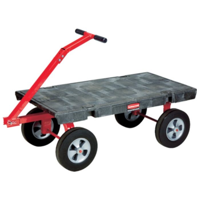 ラバーメイド　樹脂製台車　【売切廃番】均等荷重907kg　615×1427×445
