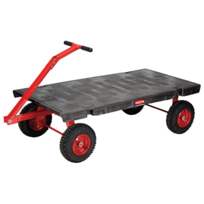 ラバーメイド　樹脂製台車　【売切廃番】均等荷重907kg　767×1781×445